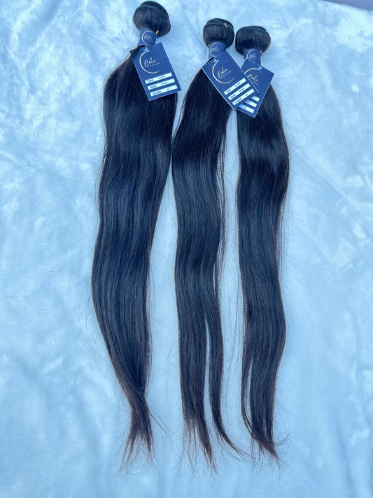 Weave Bundle Straight Natural black