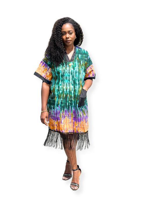 African Print Summer Dress