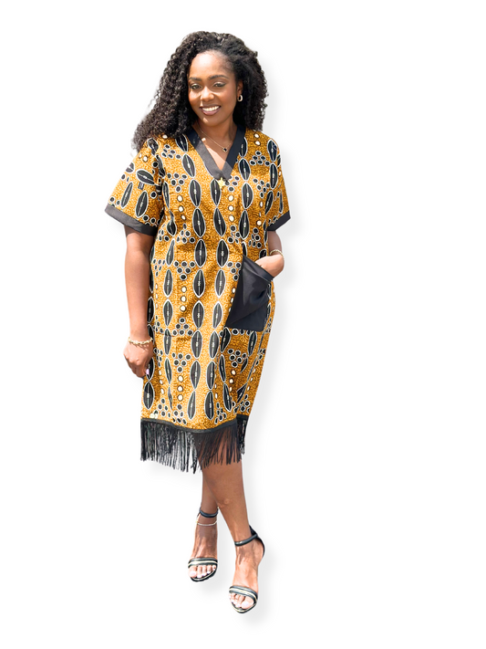 African Print Summer Dress