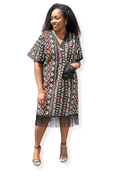 African Print Summer Dress