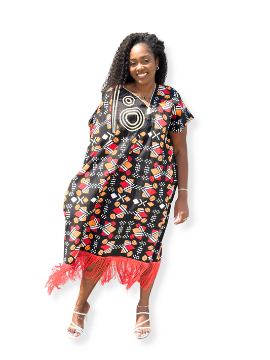 African Print Summer Dress